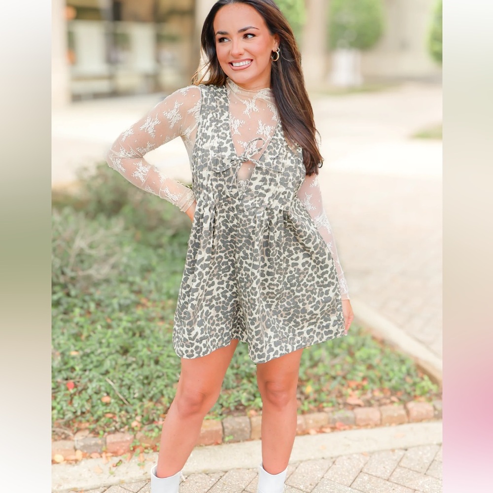 Leopard Print Romper